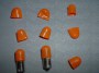 Cabochon silicone orange pour lampes