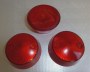 Cabochon Dome Strié Bumper Bally, Rouge